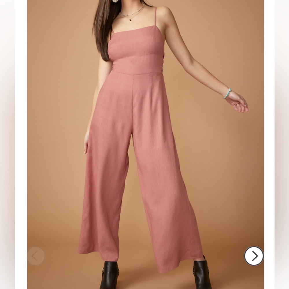 Nancie Tie Back Wide-leg Jumpsuit